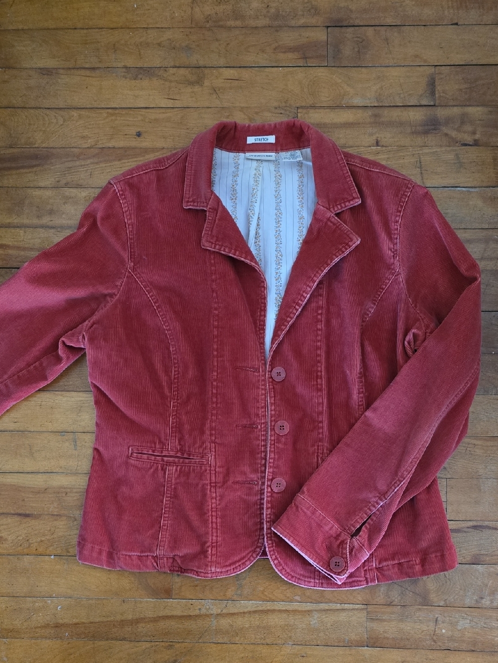St. John's Bay Red Corduroy Blazer Jacket